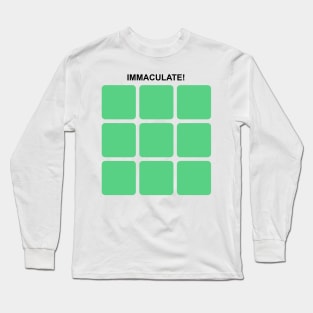 Immaculate Grid Baseball Long Sleeve T-Shirt